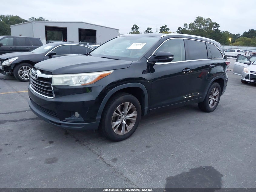 2015 Toyota Highlander, Звичайний знос, IAAI, VIN 5TDKKRFH8FS038277 — фото 2