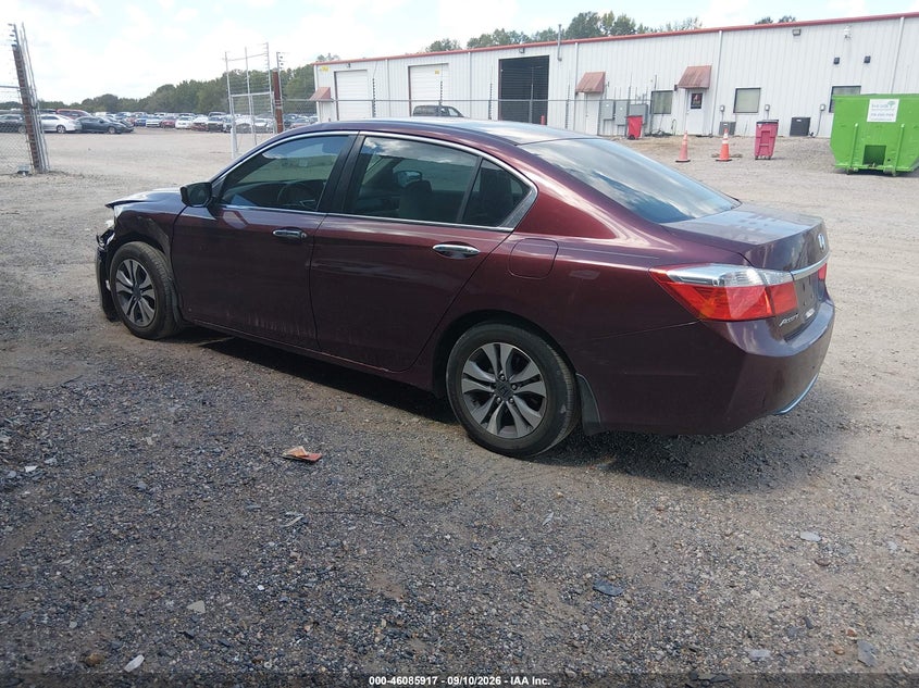 Vin: 1hgcr2f32da082332, lot: 46585524, honda accord lx 20133