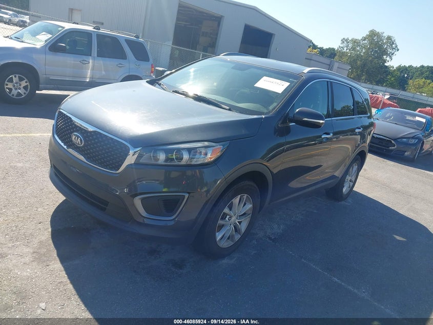 Vin: 5xypg4a33gg100866, lot: 46585531, kia sorento 2.4l lx 20162