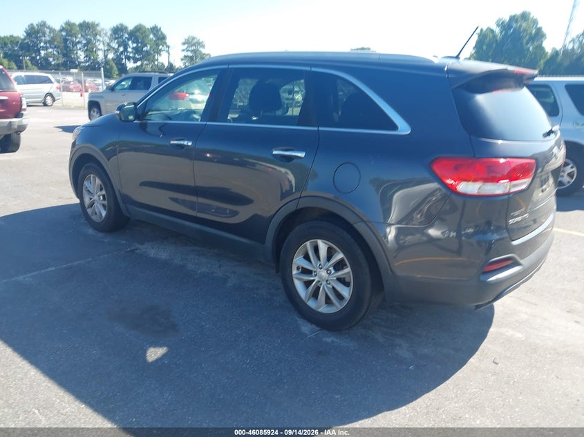 Vin: 5xypg4a33gg100866, lot: 46585531, kia sorento 2.4l lx 20163