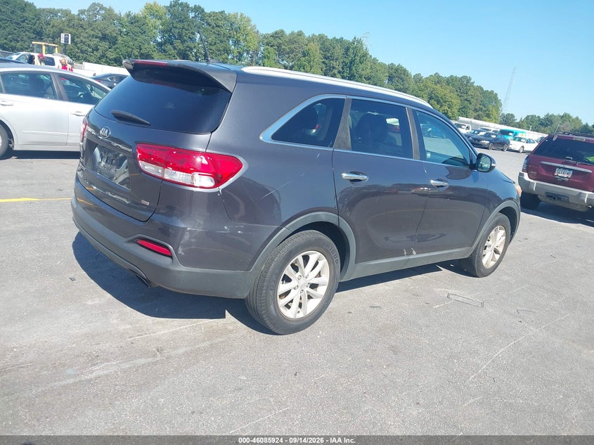 Vin: 5xypg4a33gg100866, lot: 46585531, kia sorento 2.4l lx 20164