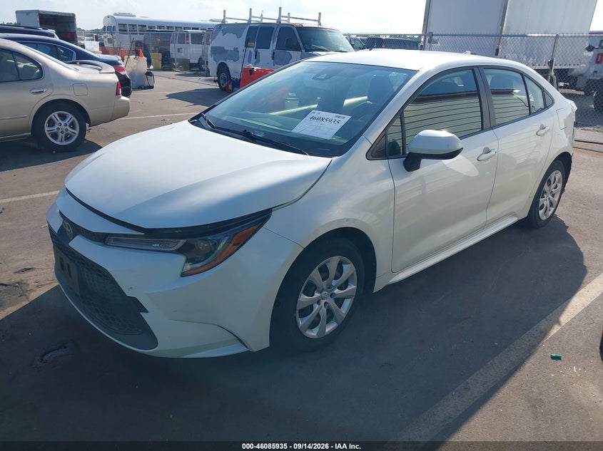 Vin: jtdeprae6lj014225, lot: 46585542, toyota corolla le 20202