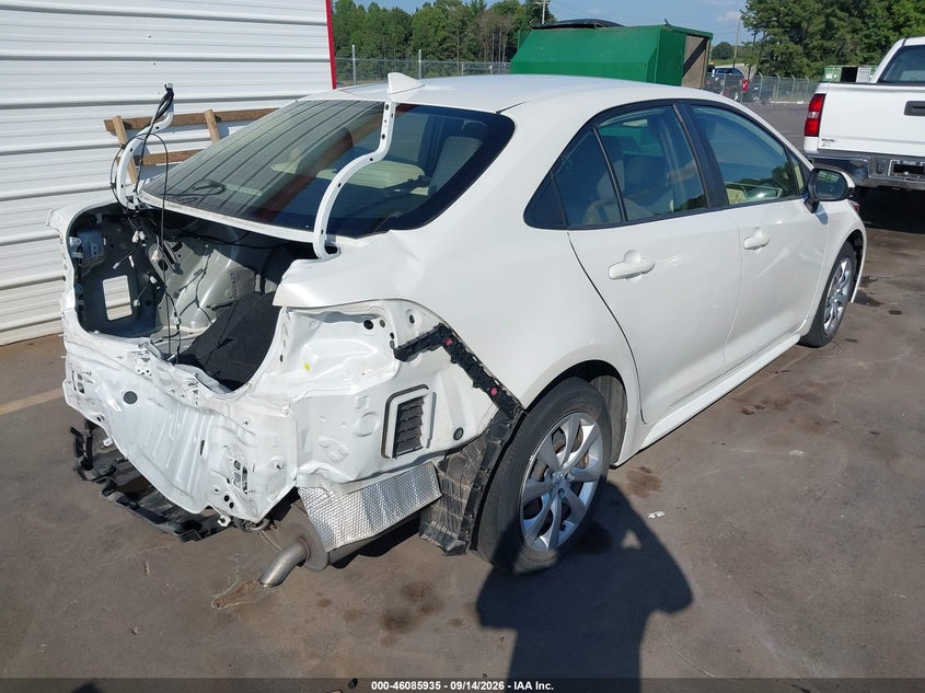 Vin: jtdeprae6lj014225, lot: 46585542, toyota corolla le 20204