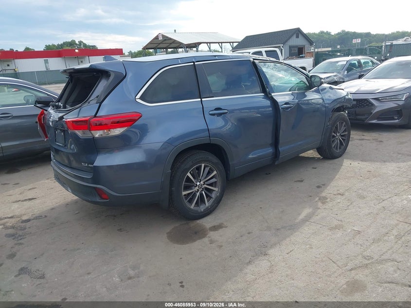 Vin: 5tdjzrfh4hs374146, lot: 46585560, toyota highlander xle 20174