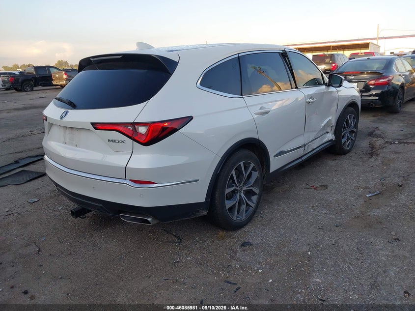 Vin: 5j8yd9h48nl010690, lot: 46585588, acura mdx technology package 20224