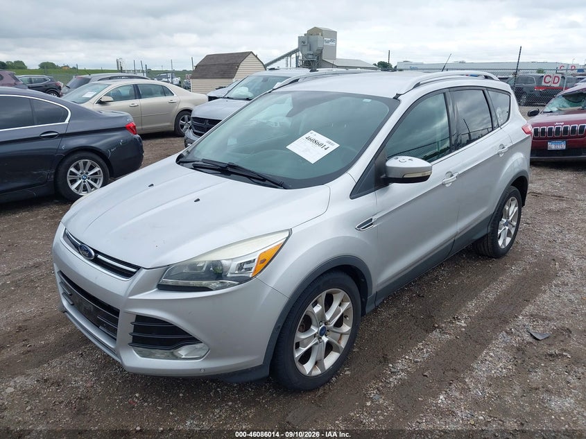Vin: 1fmcu0jx6euc83514, lot: 46585621, ford escape titanium 20142