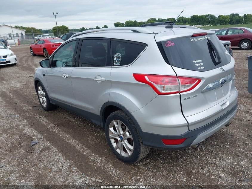 Vin: 1fmcu0jx6euc83514, lot: 46585621, ford escape titanium 20143