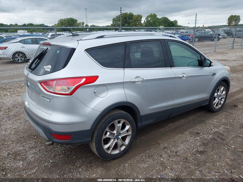Vin: 1fmcu0jx6euc83514, lot: 46585621, ford escape titanium 20144