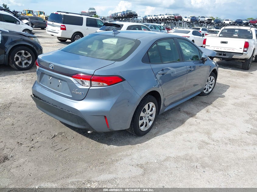 Vin: jtdbcmfe1r3044305, lot: 46585630, toyota corolla hybrid le 20244
