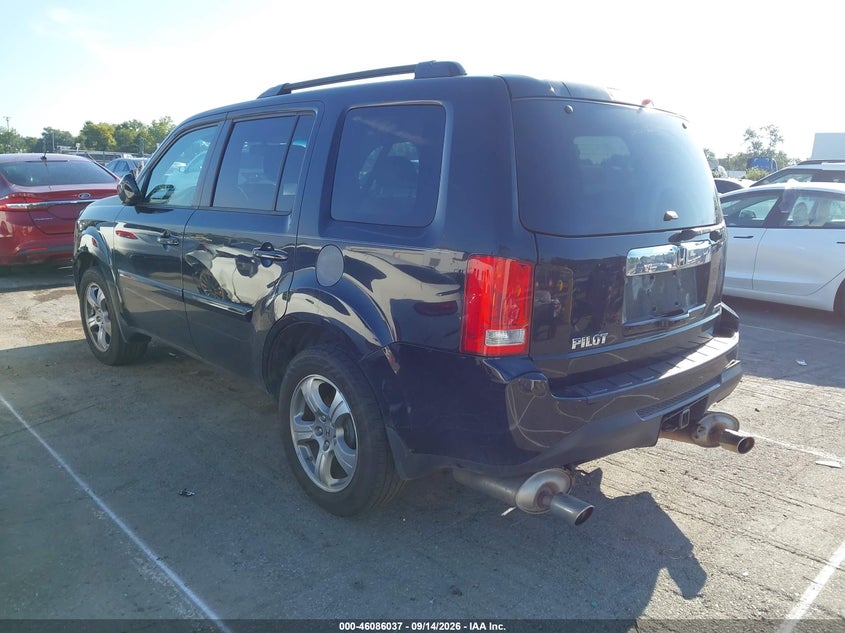 Vin: 5fnyf4h69db072405, lot: 46585644, honda pilot ex-l 20133