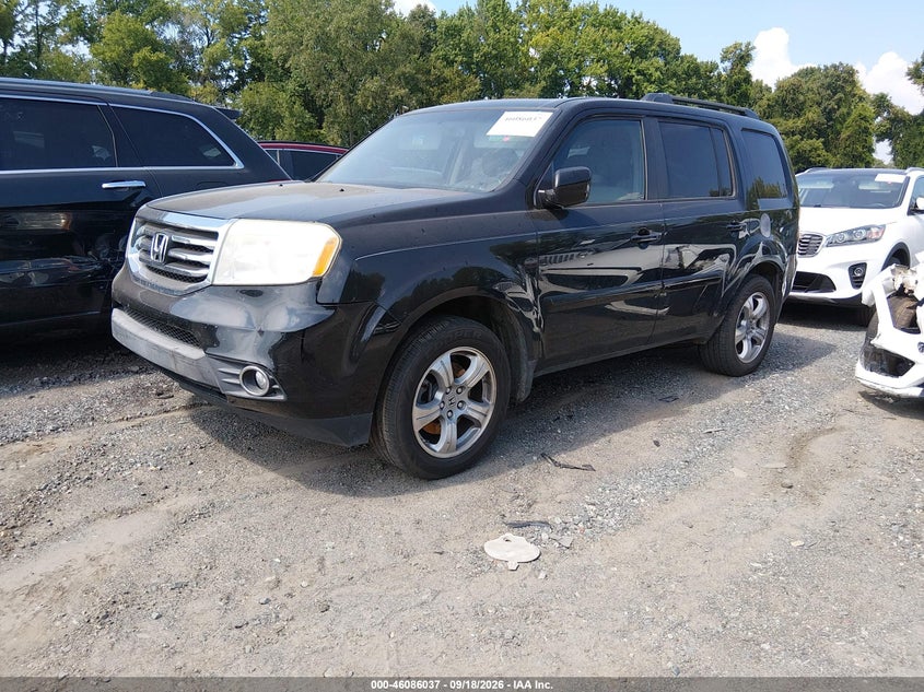 Vin: 5fnyf4h69db072405, lot: 46585644, honda pilot ex-l 20132