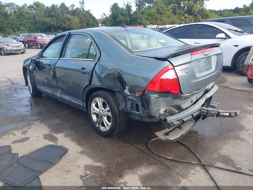 Vin: 3fahp0ha5cr331193, lot: 46585705, ford fusion se 20123