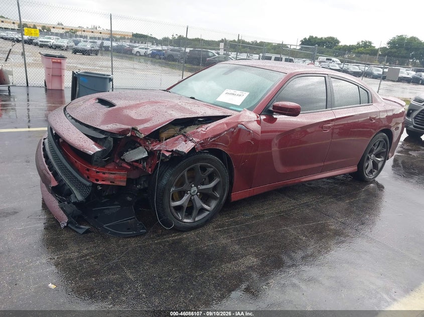 Vin: 2c3cdxhg0kh622306, lot: 46585714, dodge charger gt rwd 20192