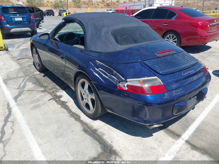 PORSCHE 911 CARRERA 2002 VIN WP0CA29952S655303