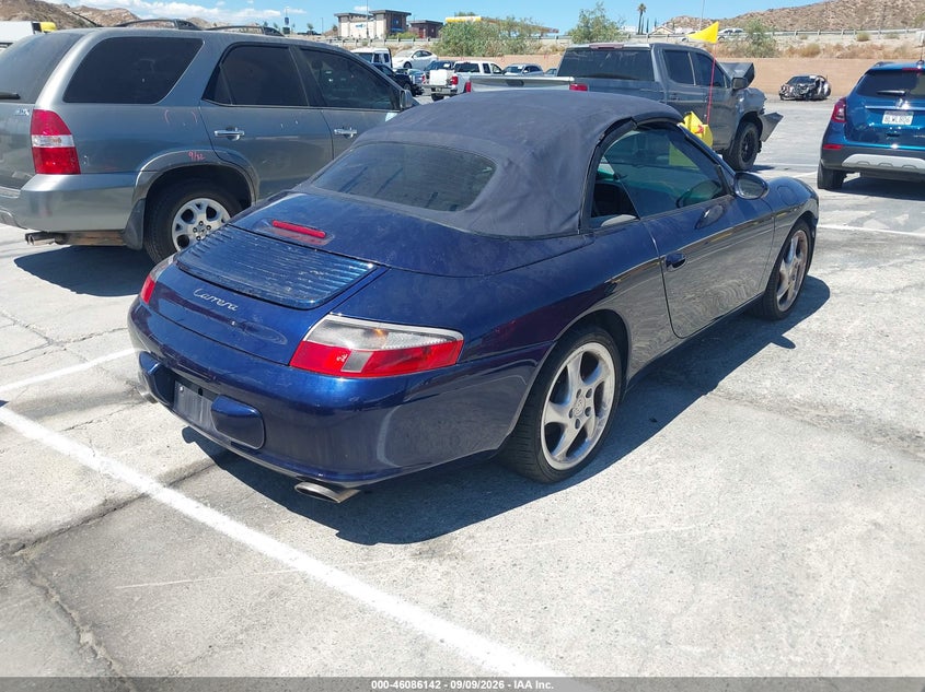 PORSCHE 911 CARRERA 2002 VIN WP0CA29952S655303