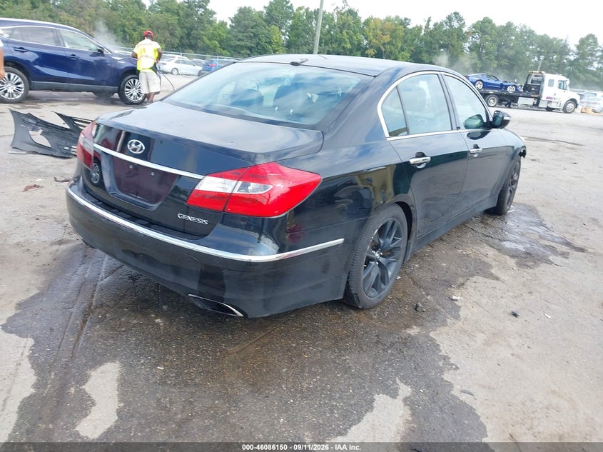 Vin: kmhgc4dd8cu151381, lot: 46585757, hyundai genesis 3.8 20124
