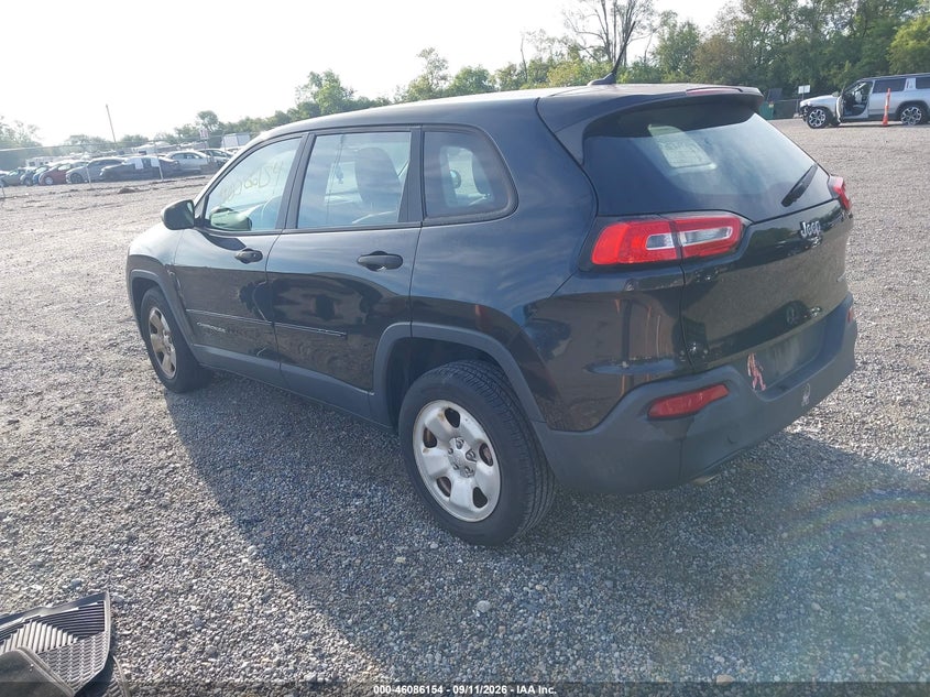 Vin: 1c4pjlab3ew104774, lot: 46585761, jeep cherokee sport 20143