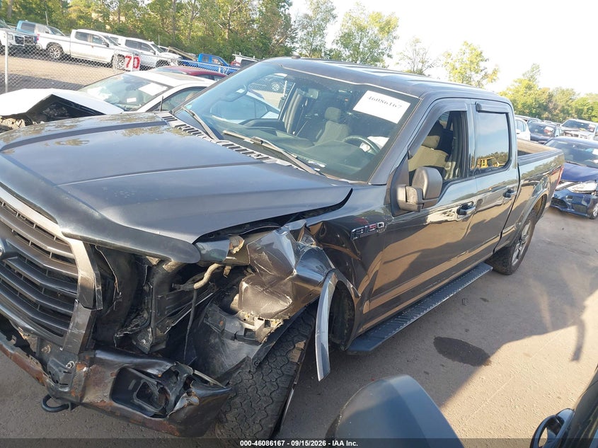 Vin: 1ftfw1ef6hfa84555, lot: 46585774, ford f-150 xlt 20172