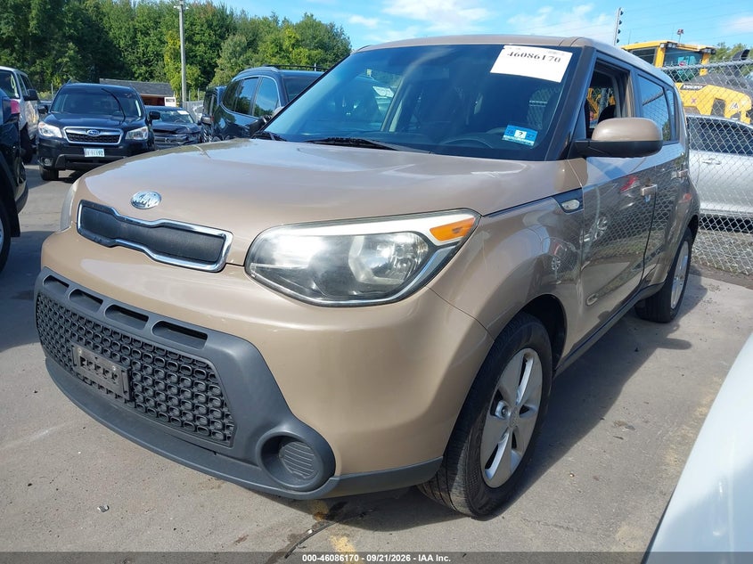 Vin: kndjn2a2xe7041719, lot: 46585777, kia soul 20142