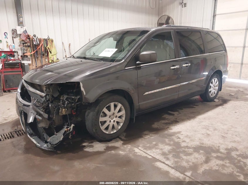 Vin: 2c4rc1bg7gr132784, lot: 46585827, chrysler town & country touring 20162