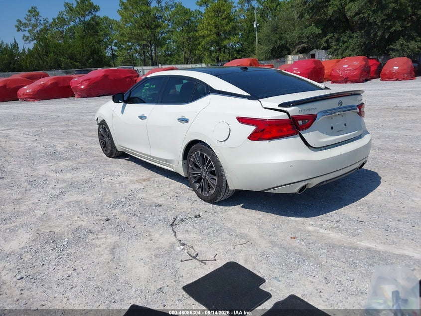 Vin: 1n4aa6ap9gc436098, lot: 46585911, nissan maxima 3.5 platinum 20163