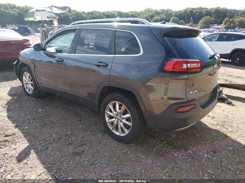 Vin: 1c4pjmds9gw227659, lot: 46585948, jeep cherokee limited 20163