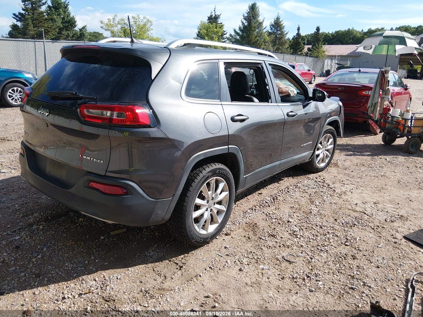Vin: 1c4pjmds9gw227659, lot: 46585948, jeep cherokee limited 20164