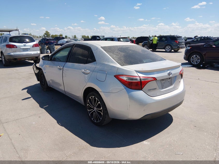 Vin: 5yfburhe3ep126805, lot: 46586015, toyota corolla s plus 20143