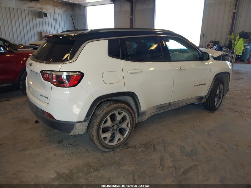 Vin: 3c4njdcb3jt372539, lot: 46586060, jeep compass limited 4x4 20184