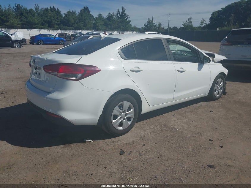 Vin: 3kpfk4a75he083239, lot: 46586085, kia forte lx 20174