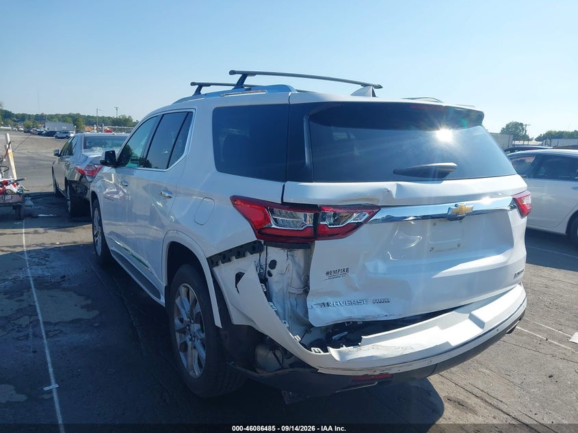 Vin: 1gnevjkw0jj211619, lot: 46586092, chevrolet traverse premier 20183