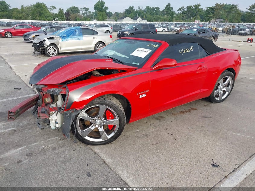 Vin: 2g1fk3dj6c9137715, lot: 46586095, chevrolet camaro 2ss 20122