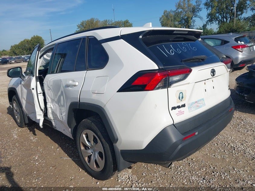 Vin: 2t3f1rfv2mw166696, lot: 46586102, toyota rav4 le 20213