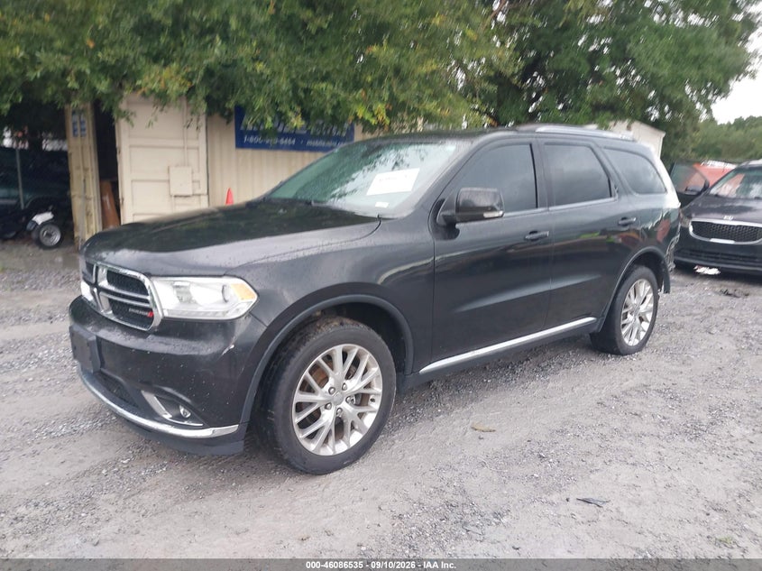 Vin: 1c4rdjdg6gc340738, lot: 46586142, dodge durango limited 20162