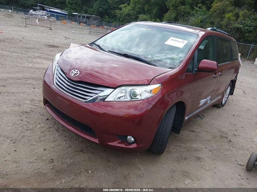 Vin: 5tdyz3dc1hs818733, lot: 46586225, toyota sienna xle 8 passenger 20172