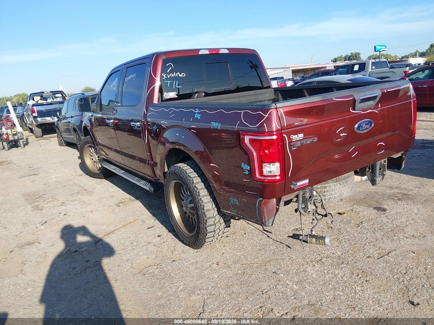 Vin: 1ftew1cp7gkf97990, lot: 46586247, ford f-150 xlt 20163