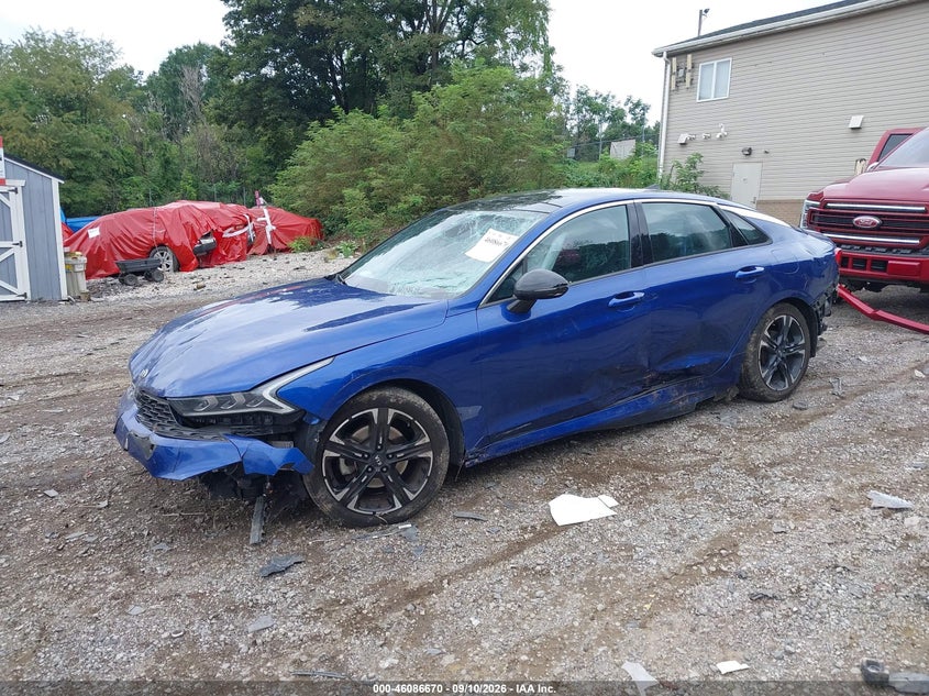 Vin: 5xxg64j22mg027595, lot: 46586277, kia k5 gt-line 20212