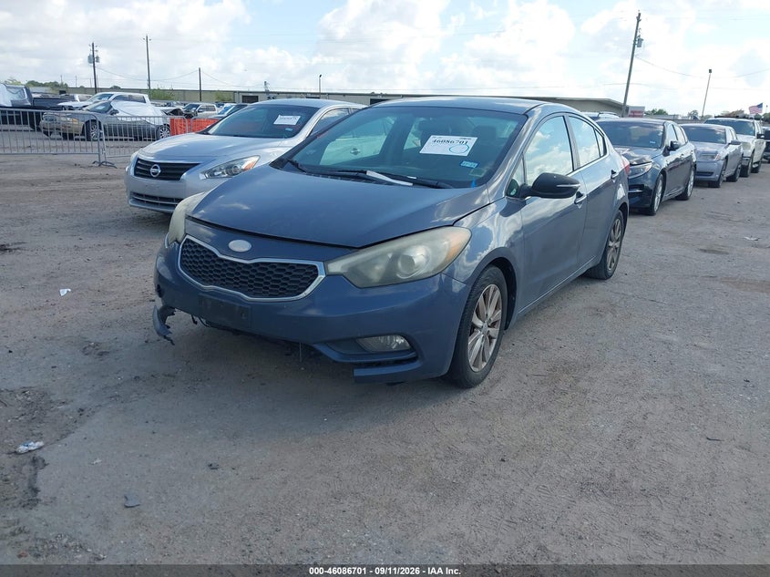 Vin: knafx4a82e5046230, lot: 46586308, kia forte ex 20142