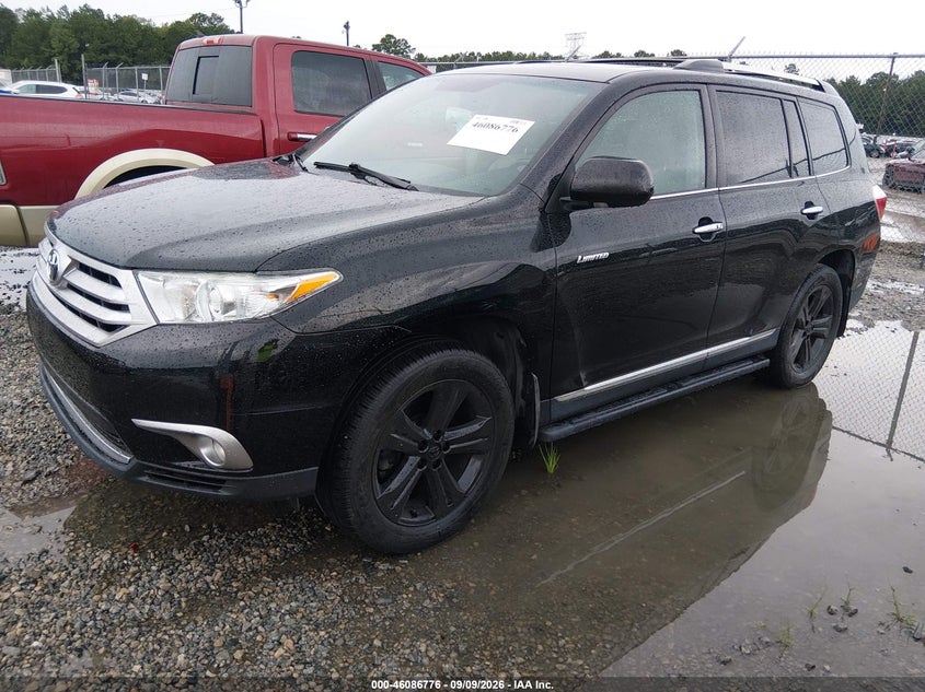 Vin: 5tddk3ehxcs144068, lot: 46586383, toyota highlander limited v6 20122