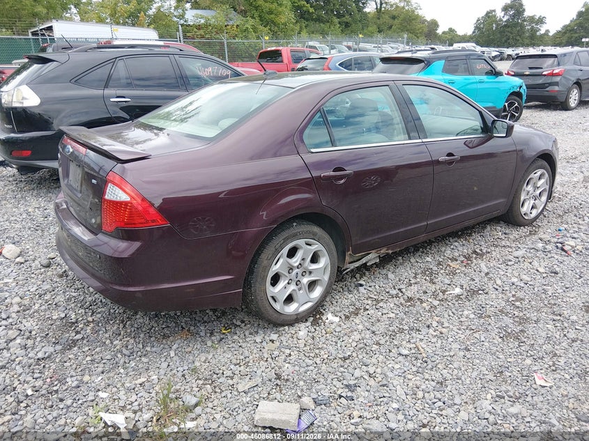 Vin: 3fahp0ha0br165230, lot: 46586419, ford fusion se 20114