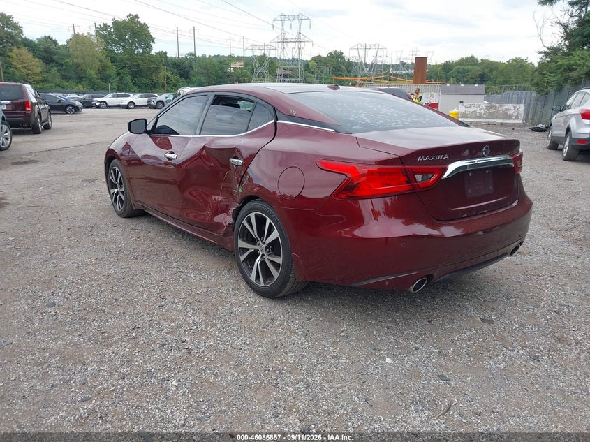 Vin: 1n4aa6ap1jc409999, lot: 46586464, nissan maxima 3.5 sv 20183