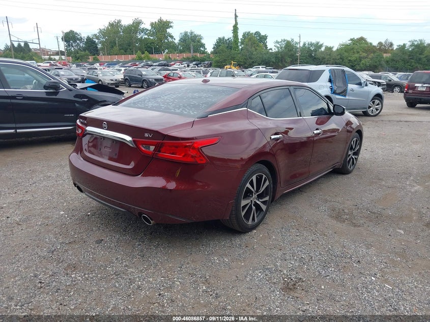Vin: 1n4aa6ap1jc409999, lot: 46586464, nissan maxima 3.5 sv 20184