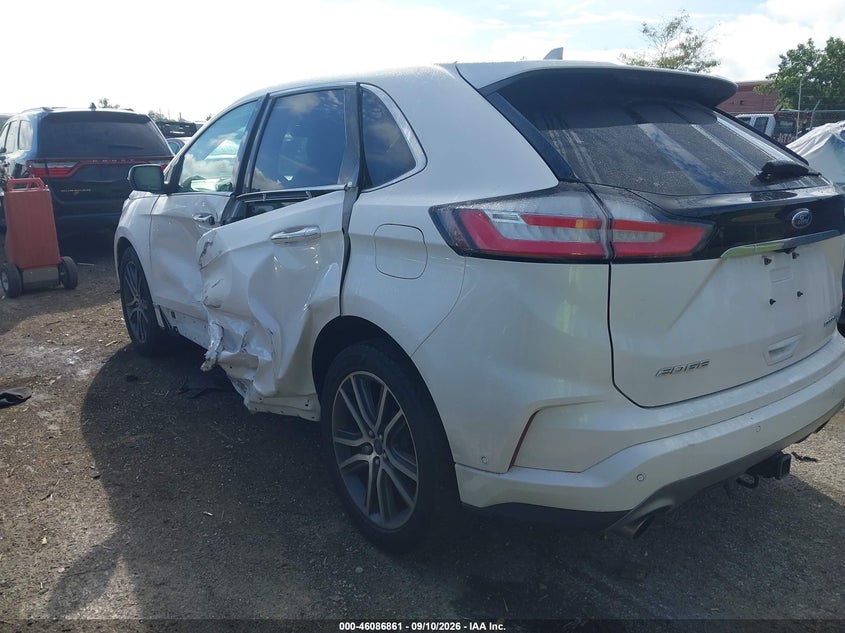 Vin: 2fmpk4k97kbc06070, lot: 46586468, ford edge titanium 20193