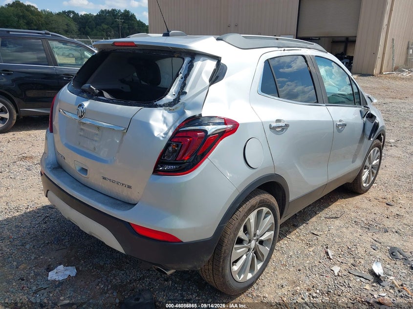Vin: kl4cjasb7hb090529, lot: 46586473, buick encore preferred 20174
