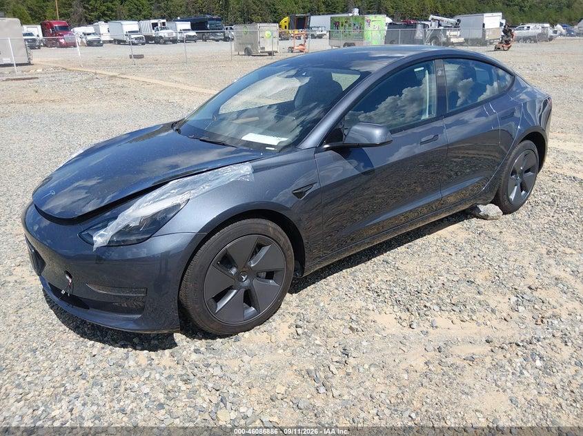 Vin: 5yj3e1ea5pf407247, lot: 46586492, tesla model 3 rear-wheel drive 20232