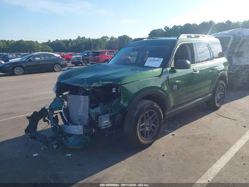 Vin: 3fmcr9bn2srf32946, lot: 46586501, ford bronco sport big bend 20252