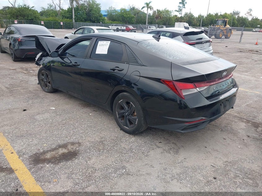 Vin: kmhlm4ag0mu066076, lot: 46586530, hyundai elantra sel 20213