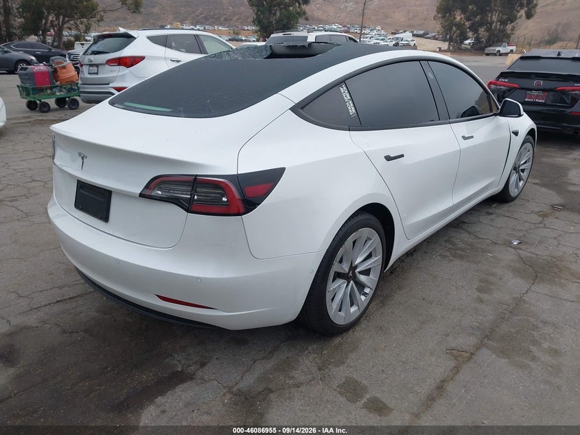 Vin: 5yj3e1ea4mf069593, lot: 46586561, tesla model 3 standard range plus rear-wheel drive 20214