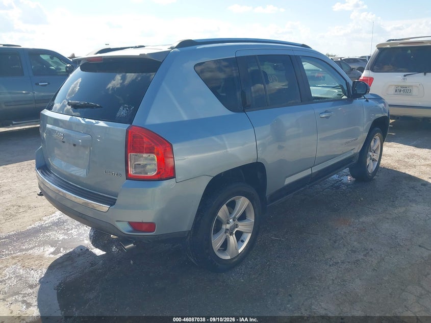 Vin: 1c4njdcb4dd193503, lot: 46586645, jeep compass limited 20134