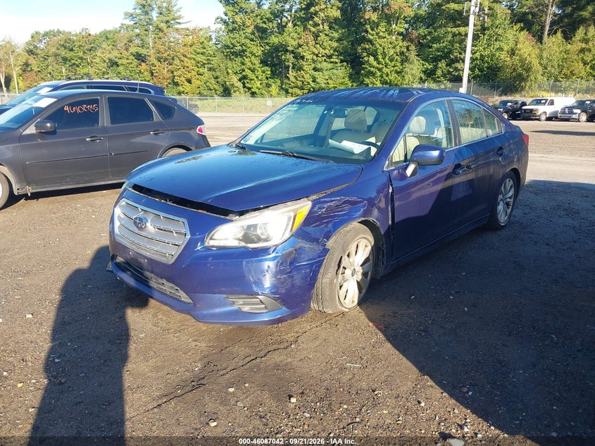 Vin: 4s3bnad68f3016470, lot: 46586649, subaru legacy 2.5i premium 20152